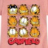 Girls' - Garfield - Faces Grid Fitted Short Sleeve Graphic T-Shirt - 2 of 4