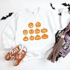 Simply Sage Market Women's Graphic Sweatshirt Halloween Pumpkin Faces - 3 of 4