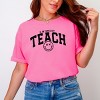 Simply Sage Market S.W.Smiley Teach Varsity Arched Garment Dyed Tee - 2 of 4