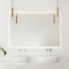 HOMLUX Dimmable Rectangular Bathroom Mirror with Memory, Auto-off Anti-fogging and 3 color temperature - 2 of 4