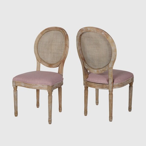 Set Of 2 Epworth Wooden Dining Chair Light Blush Christopher