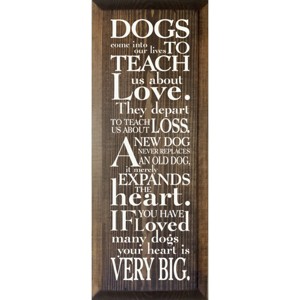 Slickblue Pet Loss Wall Decor – Sentimental Dog Quote Wood Sign – Rustic Home Accent for Dog Owners 7x18, Color Options - 1 of 3