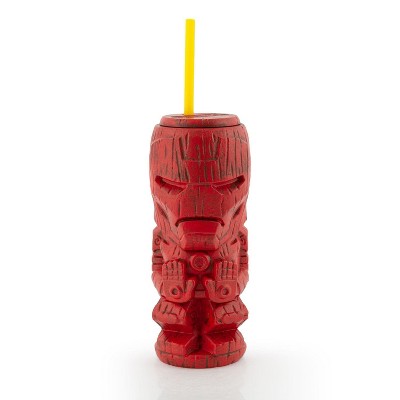 Beeline Creative Geeki Tikis Marvel Iron Man Tumbler | Tiki Style Plastic Cup | Holds 22 Ounces