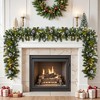 MOEPISY 9FT Prelit Artificial Christmas Garland with Color Changing Lights and Timer - 3 of 4