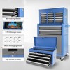 8 Drawer Rolling Tool Chest, 2 in 1 Tool Storage Cabinet with Wheels, Metal Tool Cart with Detachable Top Tool Box, Tool Chest Organizer on Wheels - 2 of 4