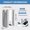 2 Pack 1000ml Hand Soap Dispenser Wall Mounted, Stainless Steel Refillable Liquid Dispenser for Commercial Use - 2 of 4