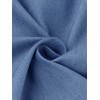 Allegra K Women's Chambray Peter Pan Collar Puff Sleeve Vintage Blouse - 4 of 4
