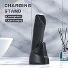 MANSPOT Manscape Body Trimmer for Men, Ceramic Blade Heads, Waterproof, Standing Recharge Dock, Black - 4 of 4
