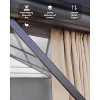 12'x16' Hardtop Gazebo, Outdoor Polycarbonate Double Roof Canopy, Aluminum Frame Pergola with Curtains and Netting for Garden, Patio, Lawns, Khaki - 3 of 4