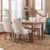 CENGHU Modern Velvet Upholstered Dining Chairs Set of 2, Kitchen Side Chairs with Wood Legs and Nailhead Trim, for Dining Room, Living Room - 4 of 4