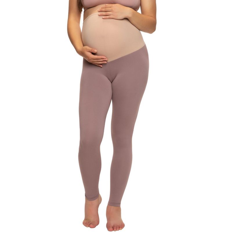 Felina Women's Velvety Soft Maternity Leggings For Women - Yoga Pants For Women, Maternity Clothes - (2-Pack), 4 of 6