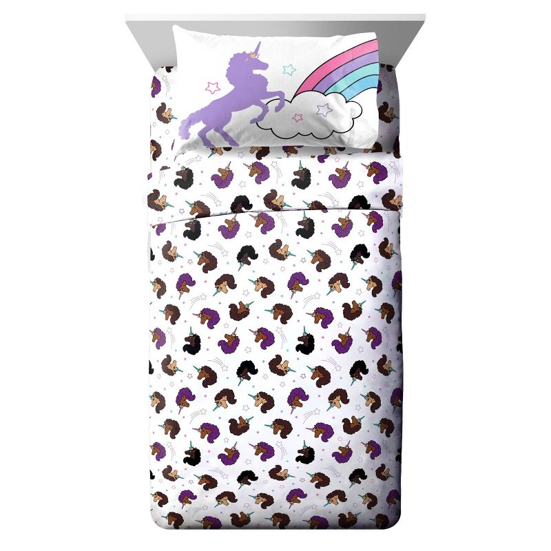 Full Afro Unicorn Kids&#39; Bed in a Bag, 3 of 7