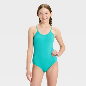 Girls' Beach Days One Piece Swimsuit - art class™ - 1 of 3