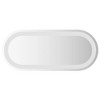 vidaXL LED Bathroom Mirror Wall Mounted Bathroom Vanity Mirror with Lights Oval - 2 of 4