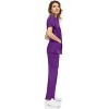 Medichic Women Scrubs Set V-Neck with Straight Leg Pants Medical Scrub Set - 3 of 4
