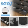 CIPACHO Black 6-Drawer Dresser with Gold Handles - Spacious Storage Chest (Bedroom/Living Room/Entryway) - 2 of 4
