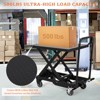 Hydraulic Lift Table Cart, 500Lbs Capacity, No-Slip Pad, Manual Single Scissor Lift Table, for Material Handling and Transportation - 3 of 4