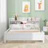 ALEXOUN Bed Frame with Rails for Kids,Wood Low Platform Beds with Storage Headboard & Slat Support for Kids,Teens,No Box Spring Needed - 4 of 4