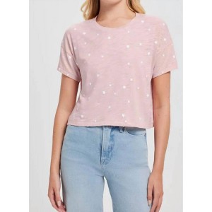 Women's Galaxy Drop Shoulder Crop Tee - GOLDIE - 1 of 2