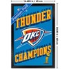 Trends International NBA Oklahoma City Thunder - 2025 NBA Finals Team Logo Framed Wall Poster Prints - 3 of 4