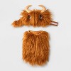Highland Cow Hoodie Dog and Cat Full Body Costume - Boots & Barkley™ Light Brown - 2 of 3