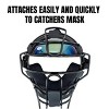 Markwort PowerSwing Catcher's Sun Shade – Glare-Reducing Visor Worn Inside Catcher’s Mask - 2 of 3