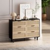 Rattan Storage Cabinet Rattan Drawer, CENGHU 6-Drawer Dresser, Clothes Storage Cabinet, for Bedroom, for Hallway, Living Room, Bedroom - 2 of 4