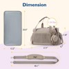 Itopfox Large Capacity Travel Diaper Tote Bag with Pacifier Case, Insulated Pockets for Baby Essentials, Hospital Delivery Bag - 2 of 4