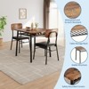 3-Piece Dining Room Set, with Storage Rack and Metal Frame - 3 of 4