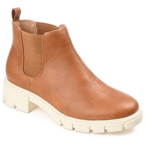 Journee Collection Womens Rorke Pull On Block Heel Booties - 1 of 4
