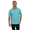 Canada Weather Gear Men’s Short Sleeve Button-Down Shirt – Casual Lightweight Printed Shirt with Chest Pocket - 3 of 4