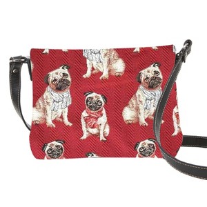 Signare USA Pug Red Crossbody Bag - 1 of 2