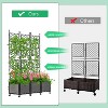 DoCred Raised Garden Bed Planter with Trellis & Wheels – Tomato Cage Planter Box for Climbing Vegetables, Indoor & Outdoor Use, Single & Multi-Pack - 4 of 4
