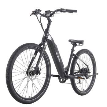 GOTRAX Adult ET10 27.5" Step Through Electric Hybrid Bike - Black