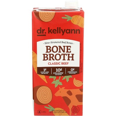 Dr. Kellyann Classic Beef Bone Broth Low Sodium - Case Of 6 - 16.9 Oz ...