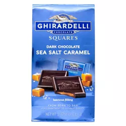 Ghirardelli Chocolate Squares Dark & Sea Salt Caramel - 15.96oz/3ct