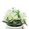 Unique Bargains Artificial Plants 4-Piece Large Lotus Plastic 3.54"x3.54"x6.69" 1 Pcs - 4 of 4