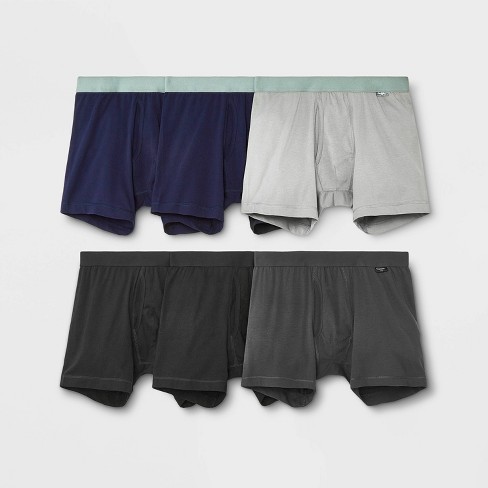 Men's 5+1 Bonus Pack Boxer Briefs - Goodfellow & Co™ Blue/Black/Gray S