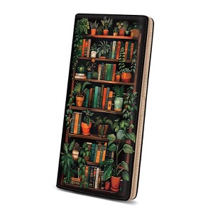 Narwey Womens Wallet, Black Bookshelf Slim Thin RFID Blocking Credit Card  Wallets, Long Bifold PU Leather Card Holder Organizer : Target