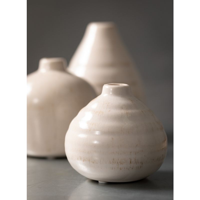 Sullivans Set 3 Small Ceramic Vases 3"H, 4"H & 5"H, 2 of 12