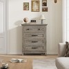 Garvee 4 Dresser for Bedroom, 34.8" Tall Drawer Dresser with Storage Freestanding, Wooden Closet Storage Chest for Living Room, Bedroom - 2 of 4