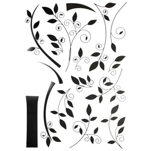 Slickblue Lucky Tree Vinyl Wall Sticker – Unique Decorative Tree Design for Any Room 19.7" x 27.6" - 1 of 3