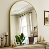 BEAUTYPEAK Arched Bathroom Wall Mirror, Aluminum Frame Vanity Mirror, Modern Wall Mounted Mirror for Bedroom, Living Room, Entryway - 2 of 4