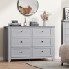 6 Drawer Dresser for Bedroom,  Chest of Drawer Dresser for 48 inch TV, Modern Wood Organizer TV Stand for Living Room, Entryway, Hallway - 2 of 4
