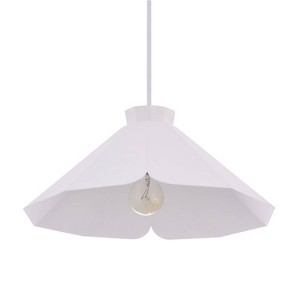 Maiburgh Midcentury Modern Pendant Lamp White (Lamp Only) - Aiden Lane