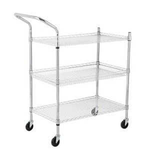 Utility Rolling Cart with Wheels, 1000LBS Capacity, Commercial Grade Kitchen Cart, for Restaurant, Garage, Warehouse, Kitchen - 1 of 4