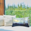 Embroidered Rectangular Indoor/Outdoor Throw Pillow - Edie@Home - 4 of 4