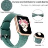 HTUTWOO Halloween Apple Watch Band, Skull Engraved Design Silicone Strap 38/40/41/42/44/45/49mm, for iWatch Series 10 9 8 7 6 5 4 3 2 1 SE - 3 of 4