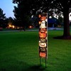 HomeRoots 42" Black White And Orange Halloween Jack-O-Lantern Solid Wood Garden Stake - 2 of 4