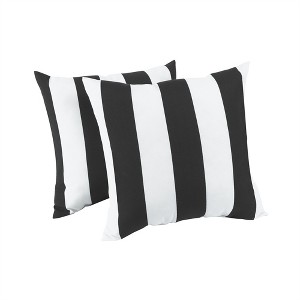 Tramull 2 Pack Outdoor Throw Pillows 18x18 Inch for Garden Furniture, Poolside & Porch Decor - 1 of 4